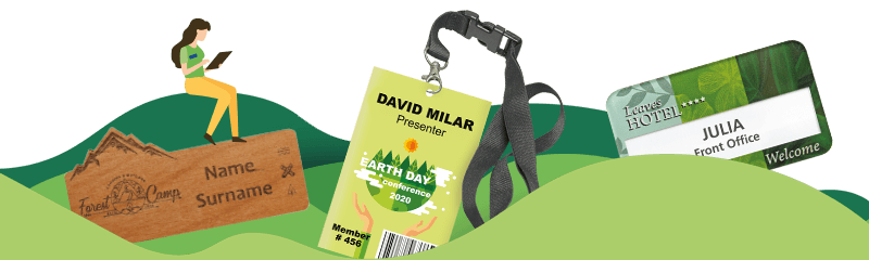 Eco-Friendly Badges