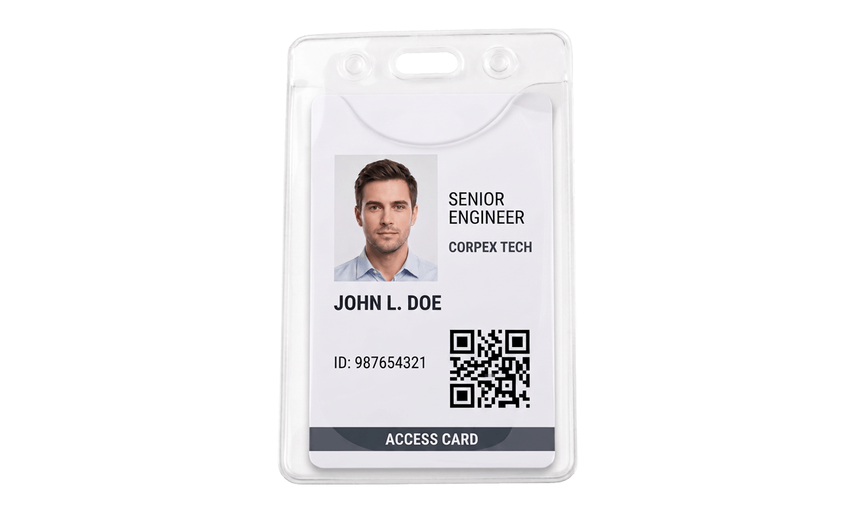 DOP-Free Eco-friendly Flexible Badge Holder - Credit Card Size