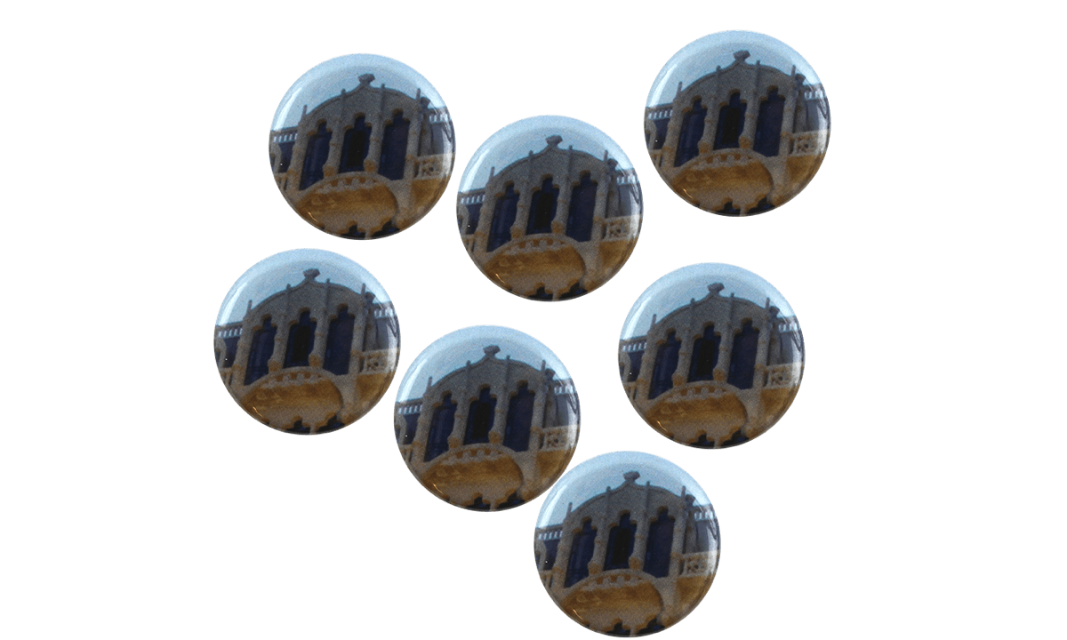 Button badges 25mm, round