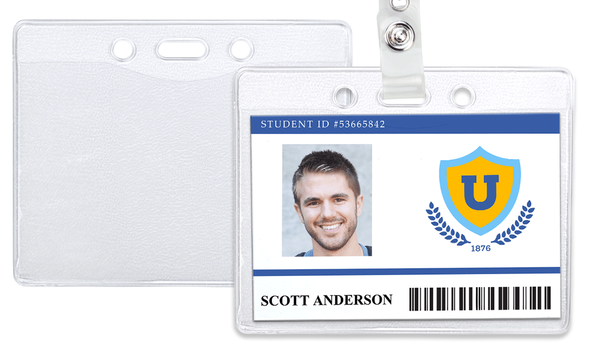 Textured Vinyl Badge Holder - 102 x 72 mm Insert