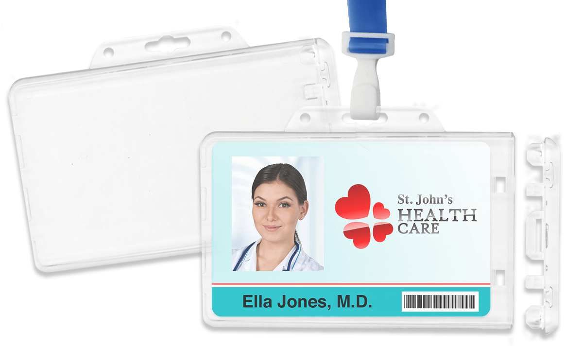 Horizontal Rigid Perma-Lock Multi-Card Holder - Clear