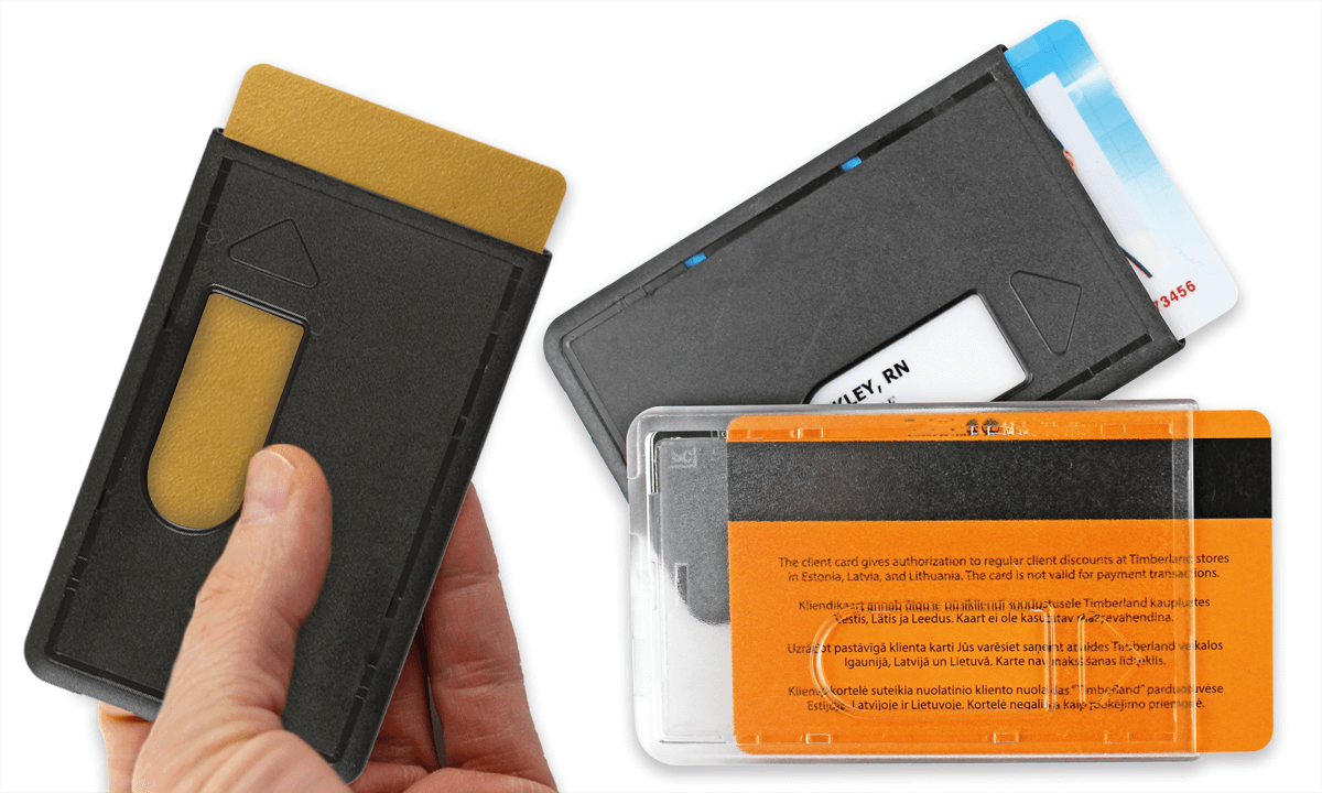 Premium One-Card Dispenser with Thumb Notch