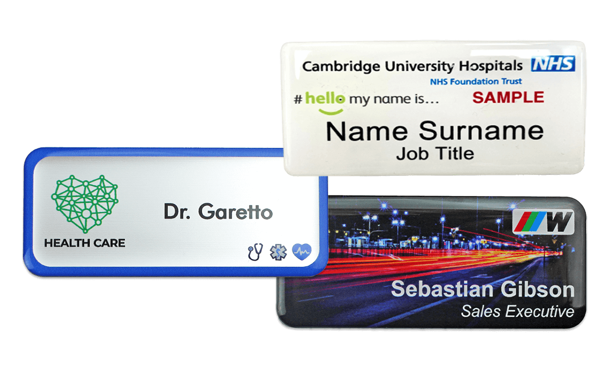 Premium Impress Name Badge, 75 X 32 mm