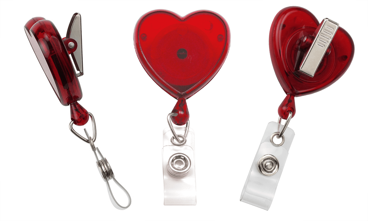 Red Heart Shaped Badge-Reel
