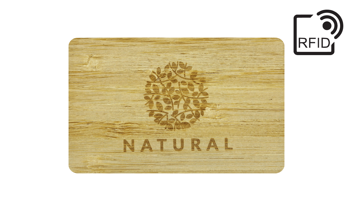 Custom Bamboo RFID Keycards