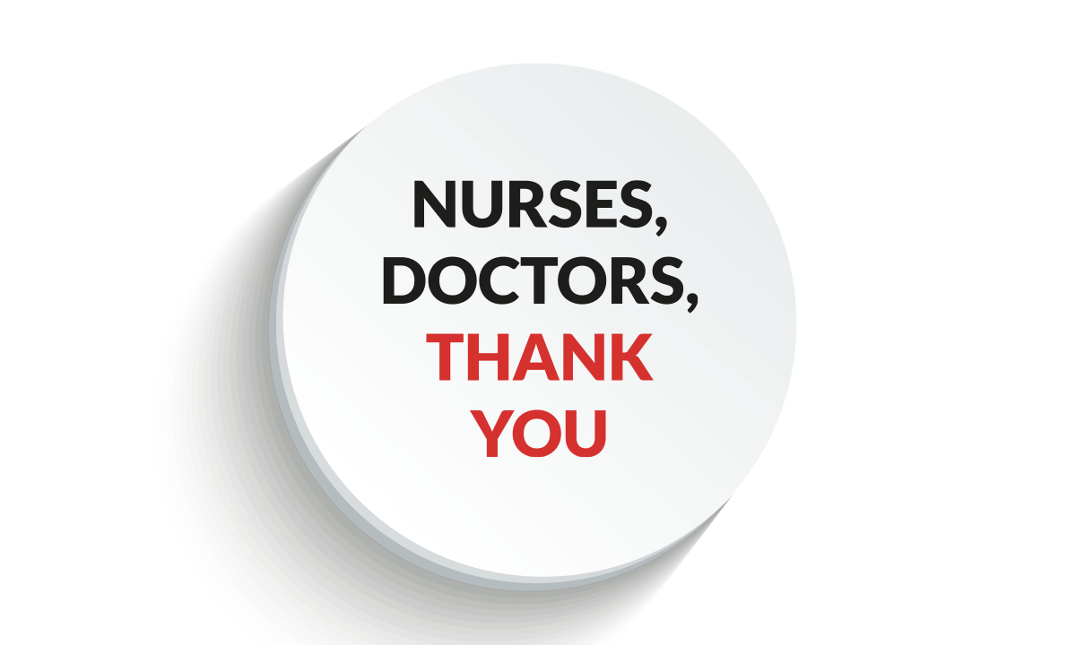Thank You Badge, 50 mm Round