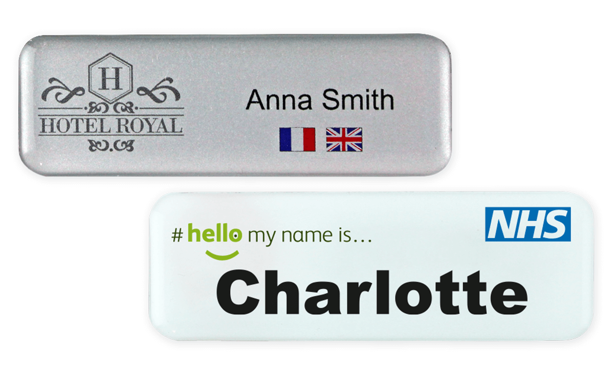 Premium Impress Name Badge, 75 X 25 mm
