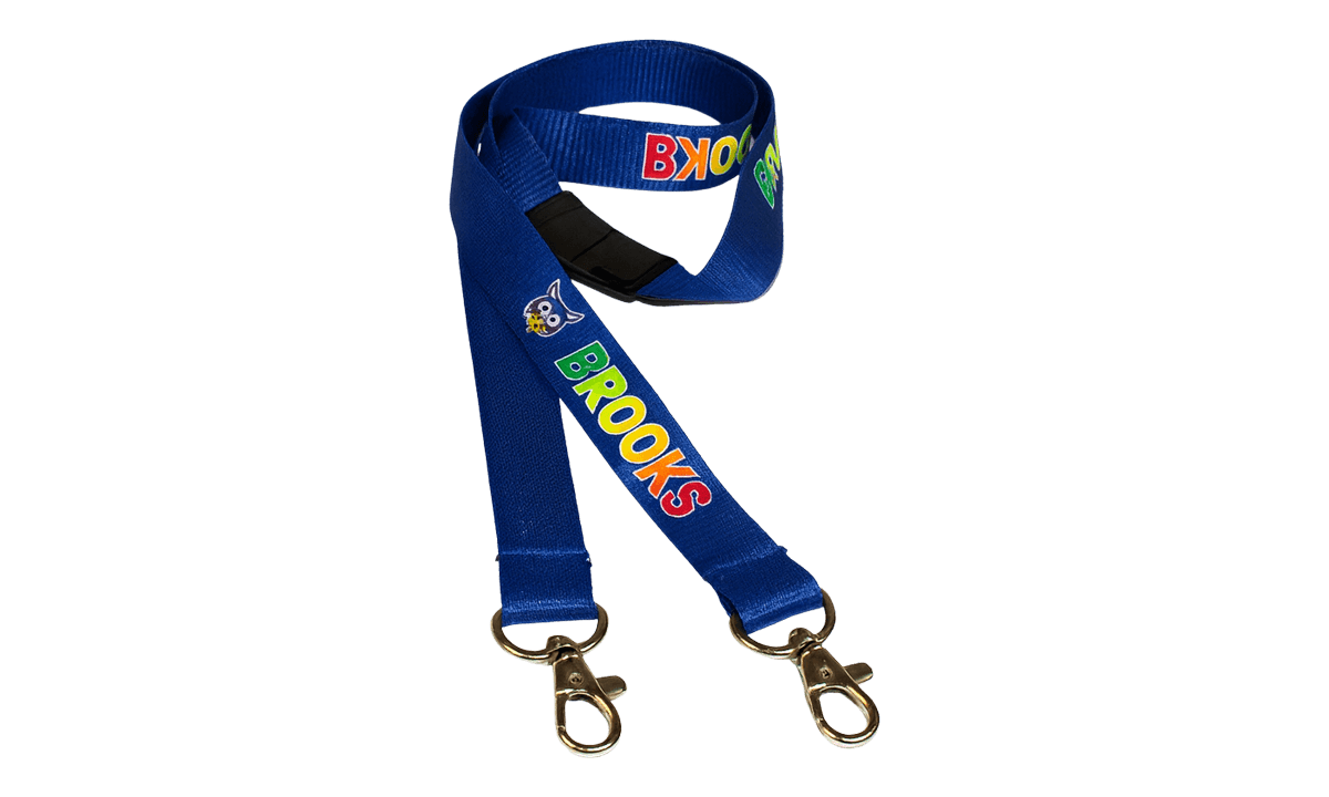 Custom 25mm True Color Open-Ended Ribbed Polyester Lanyards - Full Colour Print