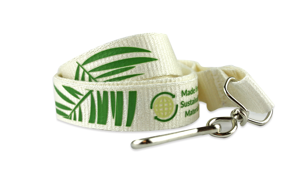 Custom 20mm Bamboo Lanyards - One Colour Print