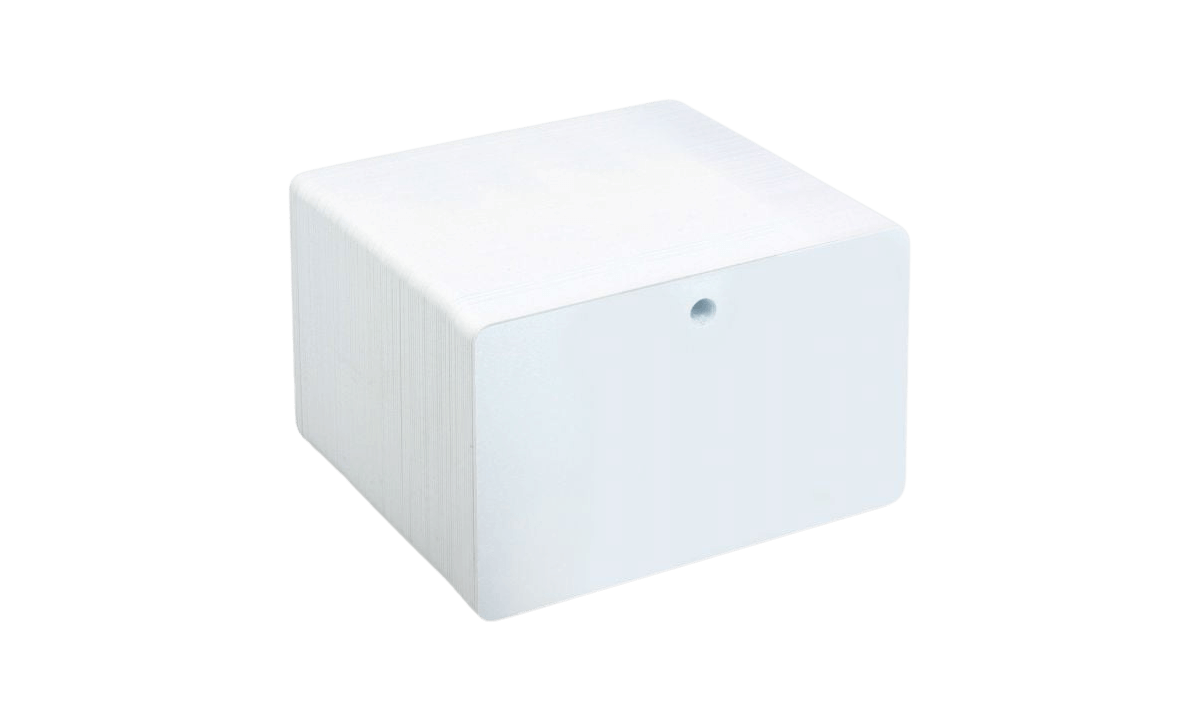 Blank PVC Cards with Pre-Punched Hole in lanscape format