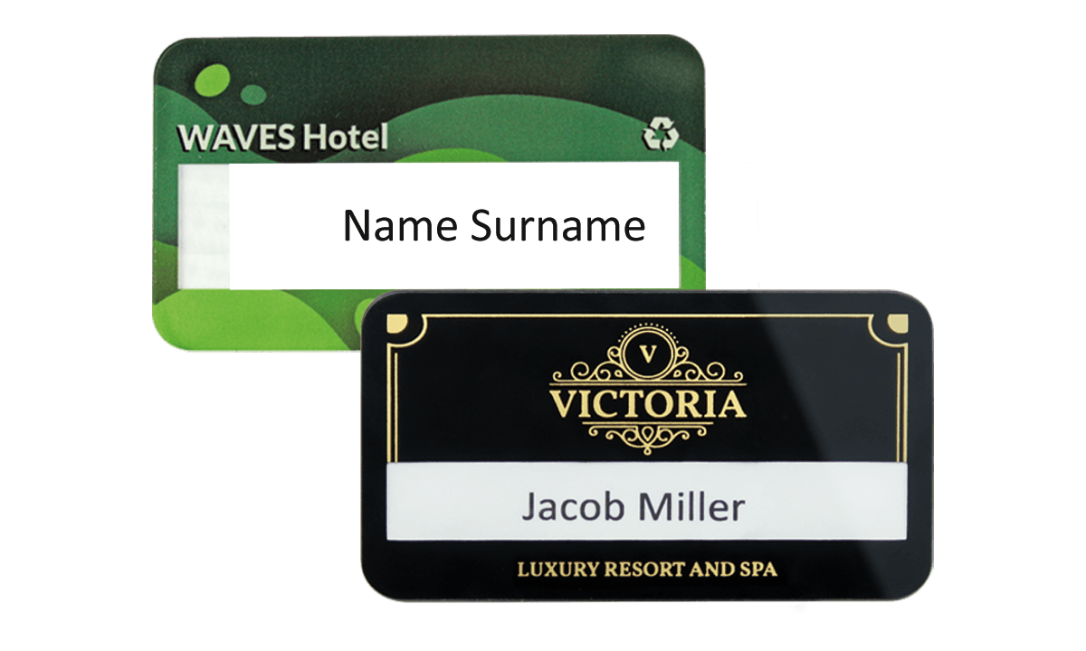 Reusable Selfit PRO Single line Name Badges, 70 x 40 mm
