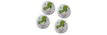 Button badges 32mm, round