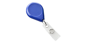 Royal Blue Premium Badge Reel With Strap And Slide Clip