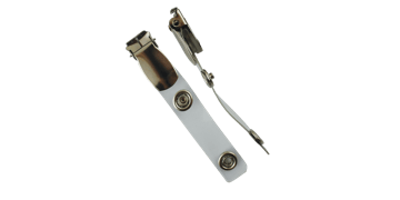 Suspender Clip with Clear Vinyl Strap