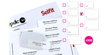 Grande Selfit® Inserts,  95 x 24 mm, White, 500 inserts