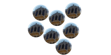 Button badges 25mm, round