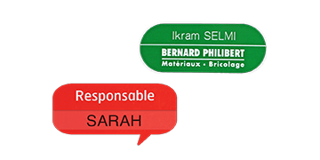 Premium Impress Name Badge, Special Shape