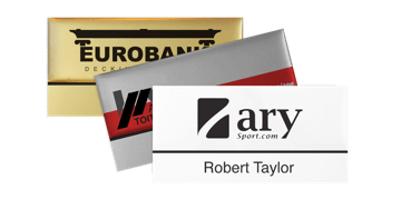 Premium Reusable Name Badge, 75 X 38 mm, 12 mm sticky label