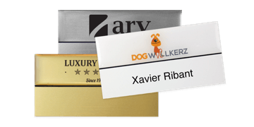 Premium Reusable Name Badge, 75 X 38 mm, 18 mm sticky label