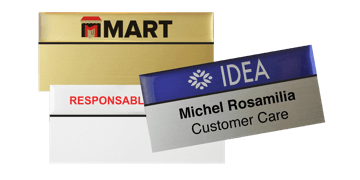 Premium Reusable Name Badge, 75 X 38 mm, 24 mm sticky label
