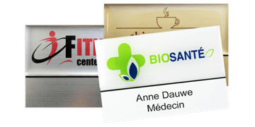 Premium Reusable Name Badge, 75 X 50 mm, 18 mm sticky label