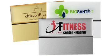 Premium Reusable Name Badge, 75 X 50 mm, 24 mm sticky label