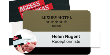 Reusable Selfit® Grande Name Badges, 95 X 62 mm