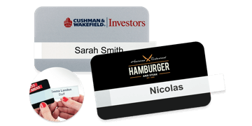 Reusable Selfit® Single line Name Badges, 70 X 40 mm