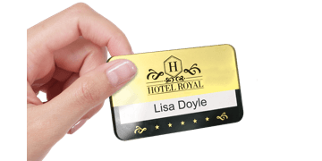 Reusable Selfit® PRO Single line Name Badges, 70 x 40 mm