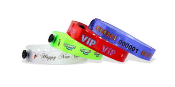 Custom Full-Colour Translucent Vinyl wristbands 13 mm