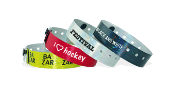 Custom Holographic wristbands 19 mm rain